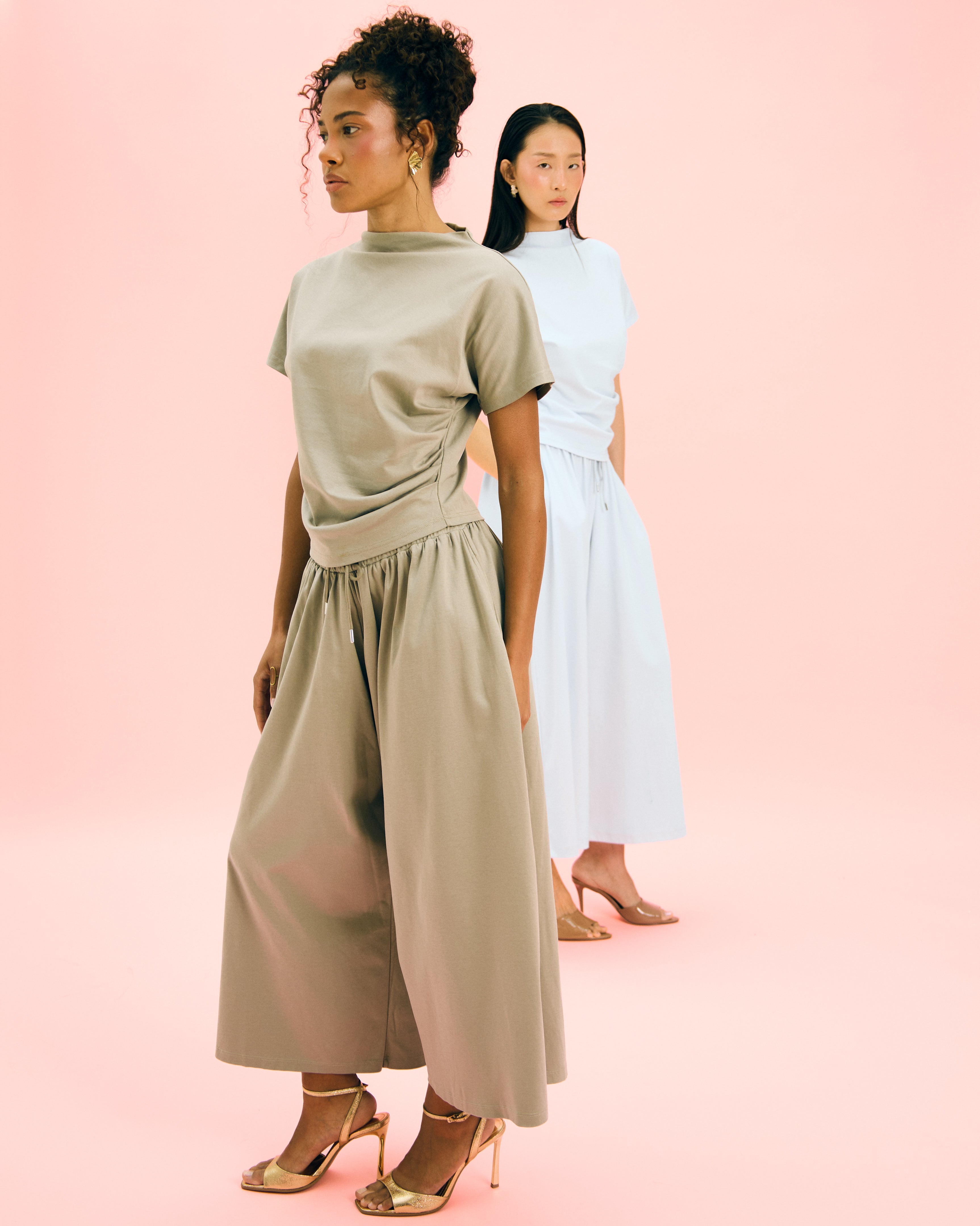 Dry Sage Mira Mock Tee