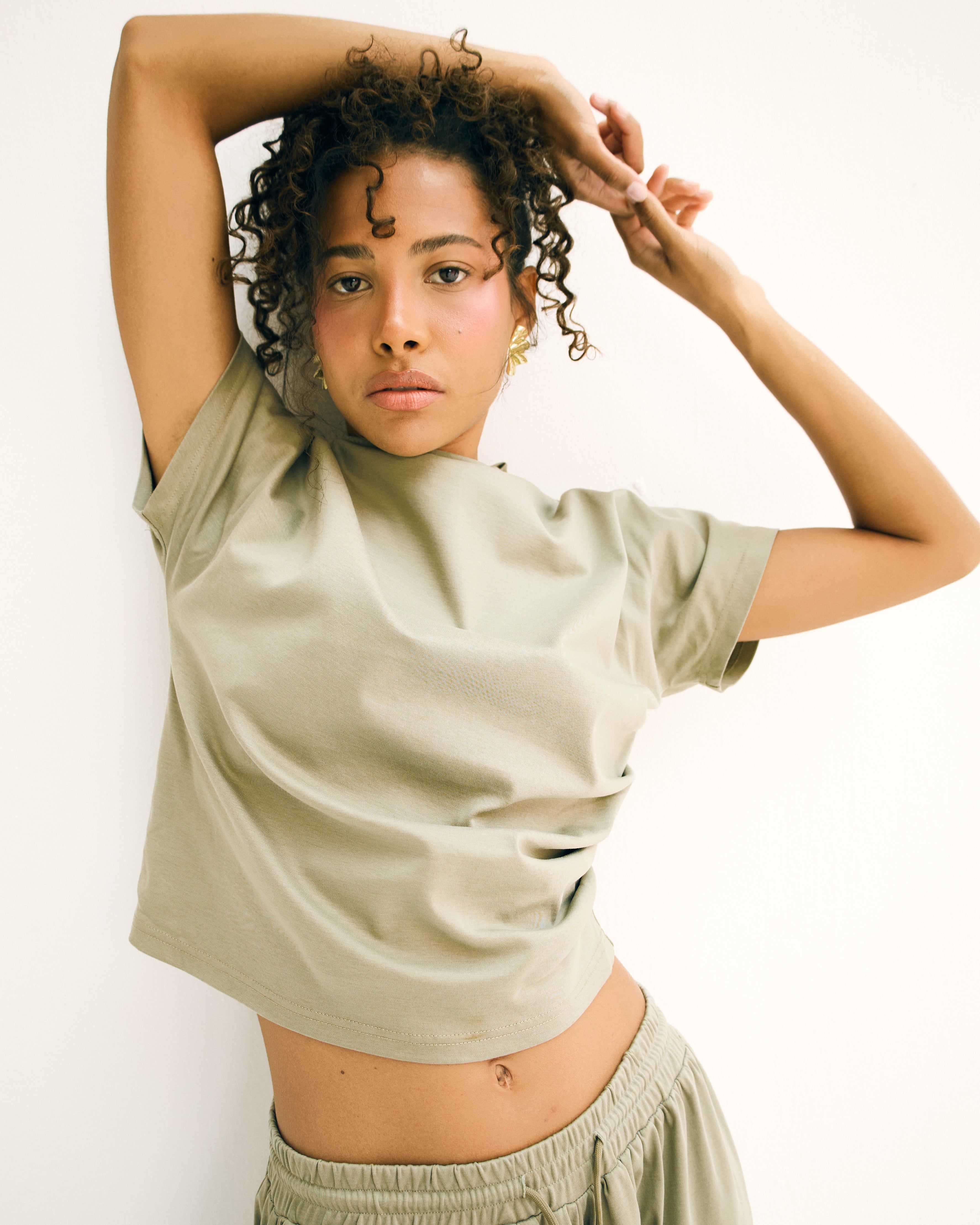 Dry Sage Mira Mock Tee